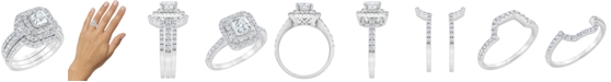 Macy's Diamond Bridal Ring Set (2 ct. t.w.) in 14K White Gold